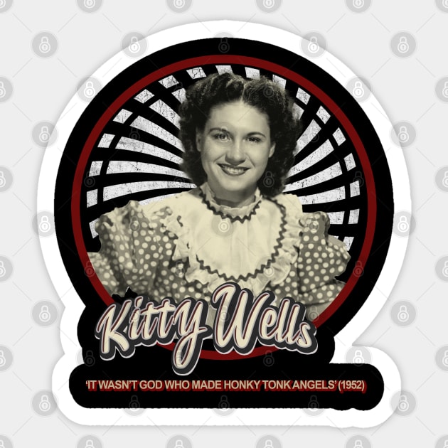 Kitty Wells, Sticker by NopekDrawings